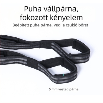 Figure-8 csuklóvédő öv súlyemeléshez, csúszásmentes, poliészter, felnőtteknek, deadlift és fitnesz