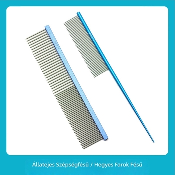 Polaroid dematting fésű kutyáknak, fémből készült ápoló fésű, 96 darab