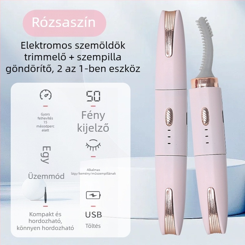 Elektromos szemöldök-trimmel, USB-s táplálás, ABS-korpusz, zsebméret, mosható