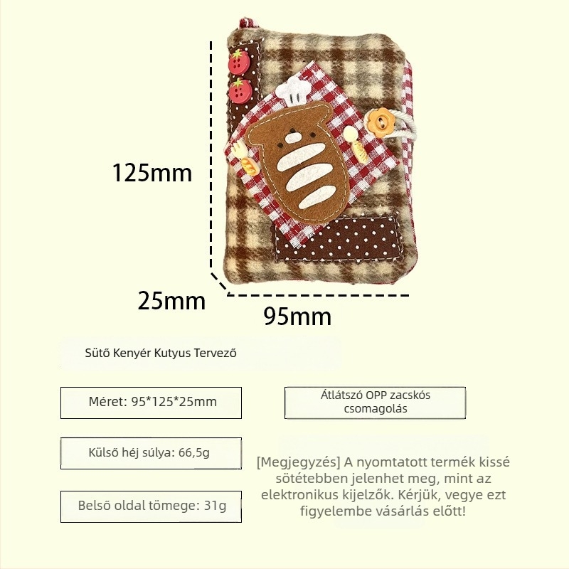 M5-ös Binder tervező borító - textil borítás, Binder-kötés, aranyos japán-koreai stílus, Márka: Other