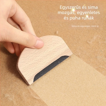 Kézi ruhaszöszmentesítő — fa test, kasmír fésű, ruhákhoz, Yiwu eredet, modern minimalist stílus