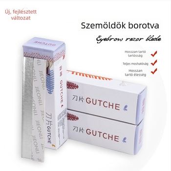 Szemöldöknyíró penge rozsdamentes acélból — egyrészes hullámos él — Taniyaki