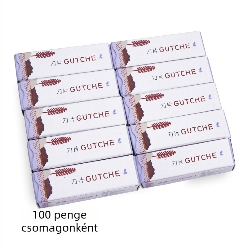 Szemöldöknyíró penge rozsdamentes acélból — egyrészes hullámos él — Taniyaki