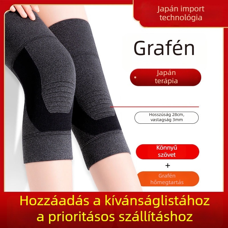 Időseknek szánt térdszalag – melegítő, lélegző anyag, négy évszakos használat