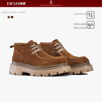 Martin csizmák, felső rész top grain bőr, talp gumi-hab, középső sarok 3–5 cm, előre fűzhető, téli