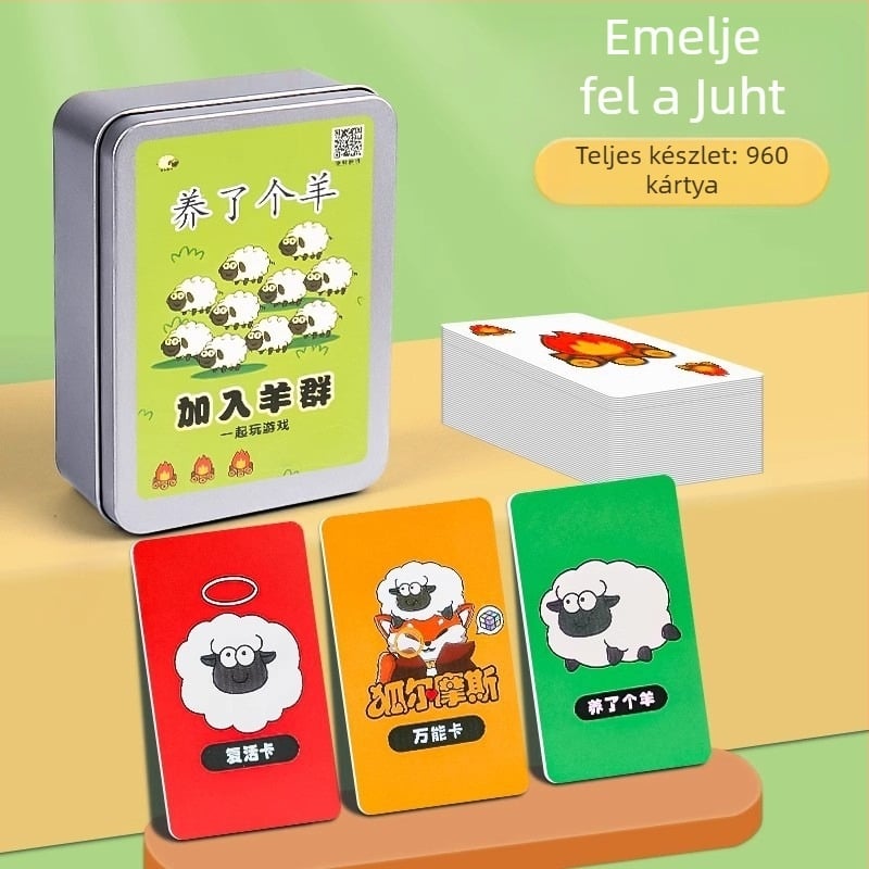 Birka témájú gyerekeknek szánt kártyás társasjáték — papírtártyák, támogatja a szülő-gyermek interakciót, fejleszti az érzelmeket, a látást és a kognitív készségeket, 4–6 éveseknek.