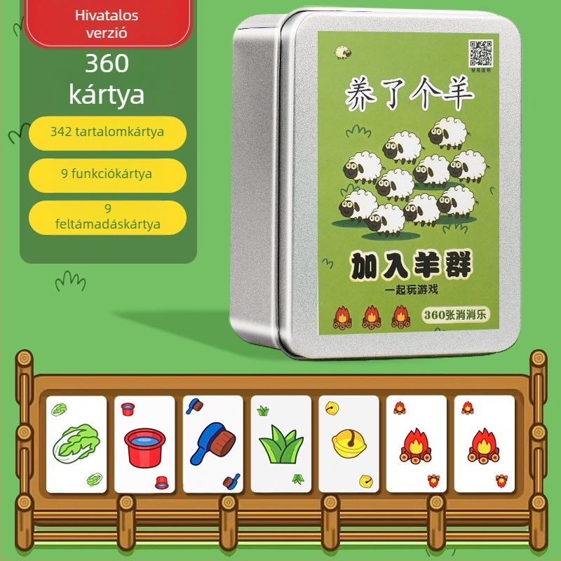 Birka témájú gyerekeknek szánt kártyás társasjáték — papírtártyák, támogatja a szülő-gyermek interakciót, fejleszti az érzelmeket, a látást és a kognitív készségeket, 4–6 éveseknek.