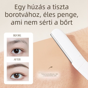 Life girls Szemöldök nyíró, rozsdamentes acél penge, könnyű, lekerekített kialakítás, bőrbarát, mindennapi használatra