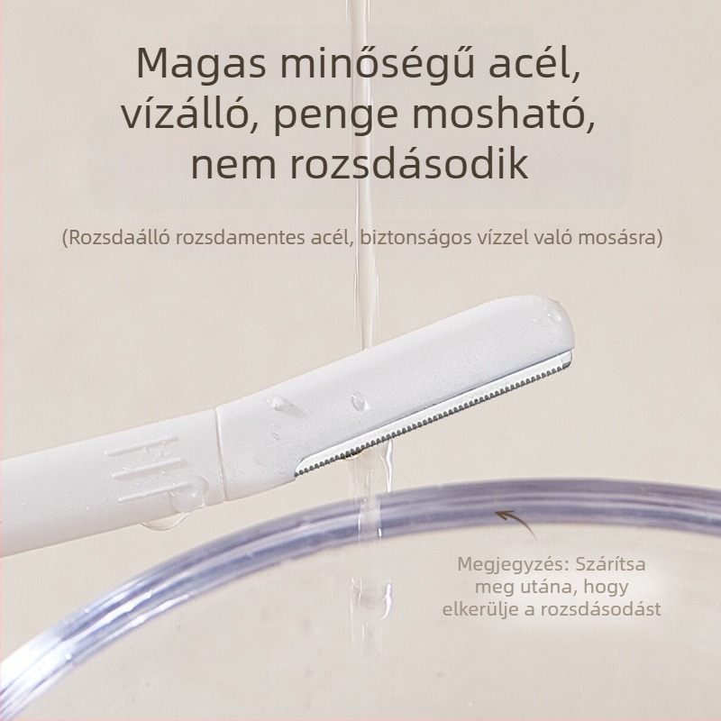 Life girls Szemöldök nyíró, rozsdamentes acél penge, könnyű, lekerekített kialakítás, bőrbarát, mindennapi használatra