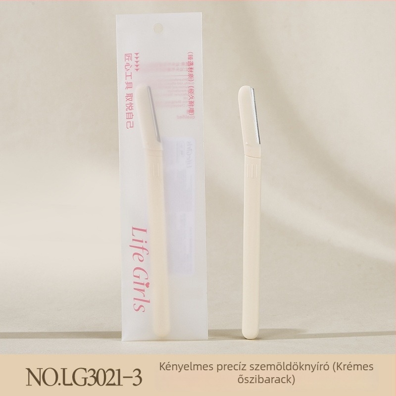 Life girls Szemöldök nyíró, rozsdamentes acél penge, könnyű, lekerekített kialakítás, bőrbarát, mindennapi használatra