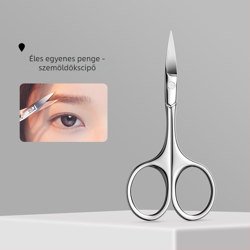 Szemöldök- és orrszőr vágó – rozsdamentes acél, vízálló, korrózióálló, szalon használatra, Bodybuilding Research