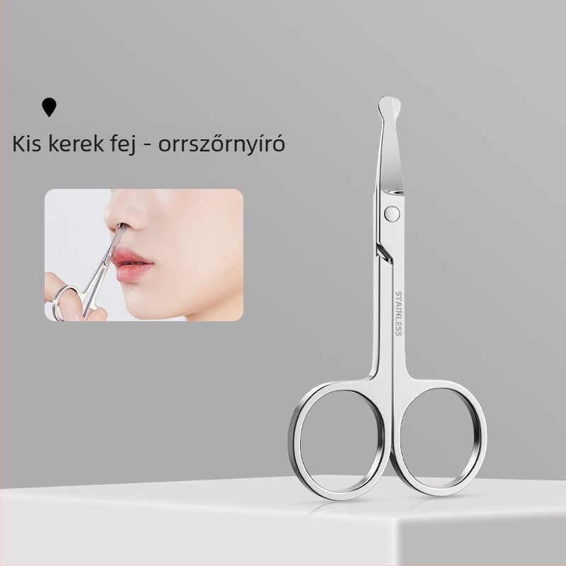 Szemöldök- és orrszőr vágó – rozsdamentes acél, vízálló, korrózióálló, szalon használatra, Bodybuilding Research
