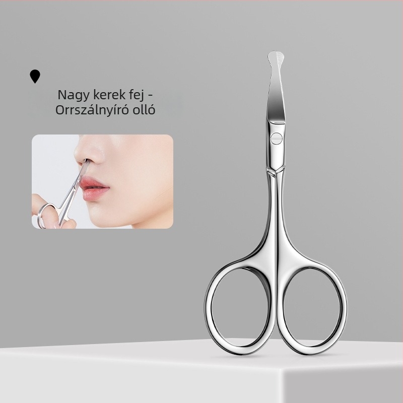 Szemöldök- és orrszőr vágó – rozsdamentes acél, vízálló, korrózióálló, szalon használatra, Bodybuilding Research