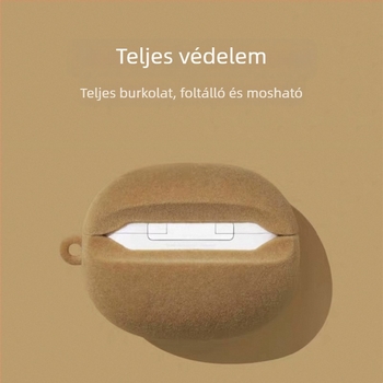 AirPods Pro 3 védőtok, kiwi dizájn, szilikon, rajzfilm stílus, lenyomat