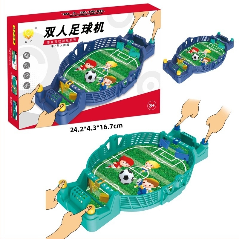 Asztali foci játék gyerekeknek, műanyag, kétfős interaktivitás, 4-6 évesek