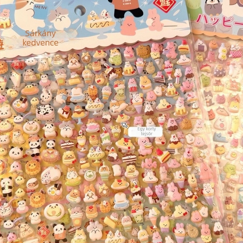 Ins stílusú telefontok, 3D matricás állat motívummal, személyre szabás nélkül, ideális üzleti ajándék