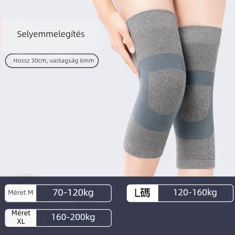 H&Y Selyem térdvédő Loop dizájn – Meleg, vastag védelem felnőtteknek, 2025 tavasz, anyagok: bambuszrost, selyem, spandex, nylon