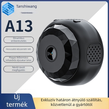 A13 Vezeték nélküli otthoni kamera 1080P HD IR éjjellátóval – Állatmonitor, TF-kártya tárolás, 4–5 órás üzemidő