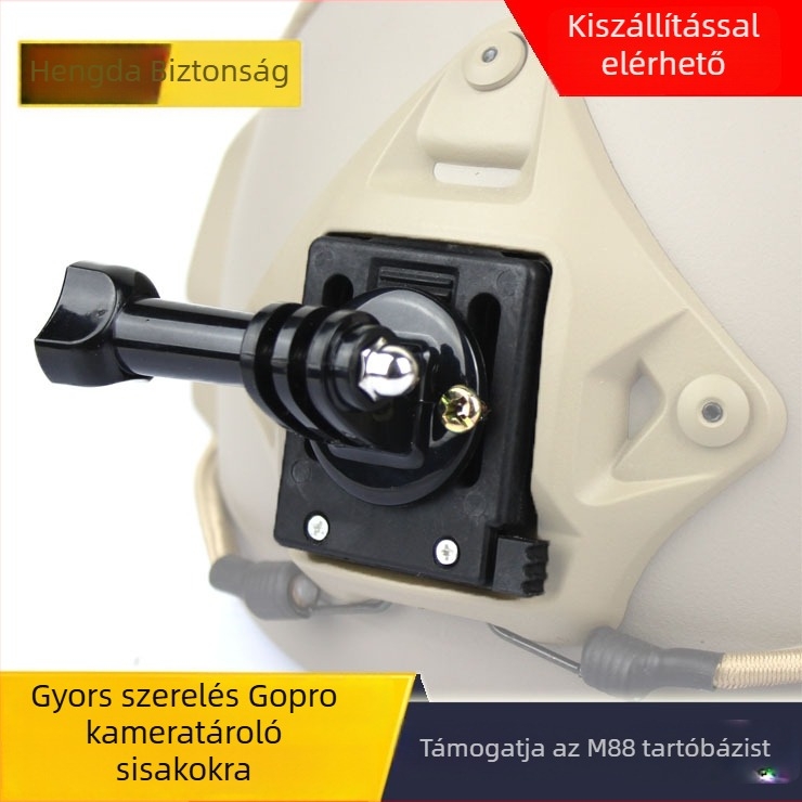 GoPro-kompatibilis sisaktartó gyorskioldóval, kompatibil GoPro, Xiaomi és Mountain Dog modellekhez, műanyag