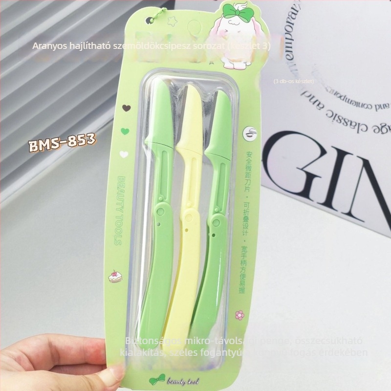 Etif Flower szemöldök trimmel, kétfejű, összecsukható, teleszkópos, rozsdamentes acél és ABS anyagból