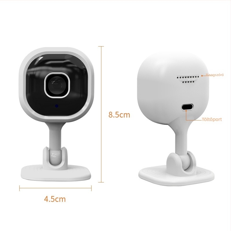 A3 négyszögletes kétirányú HD okos kamera Wi-Fi belső megfigyeléshez IR