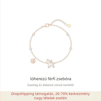 OHOOU Női ló-zodiákus karkötő – ötvözet, elektroplakolás, eredeti dizájn, állat/zodiákus forma, kézre viselhető ékszer