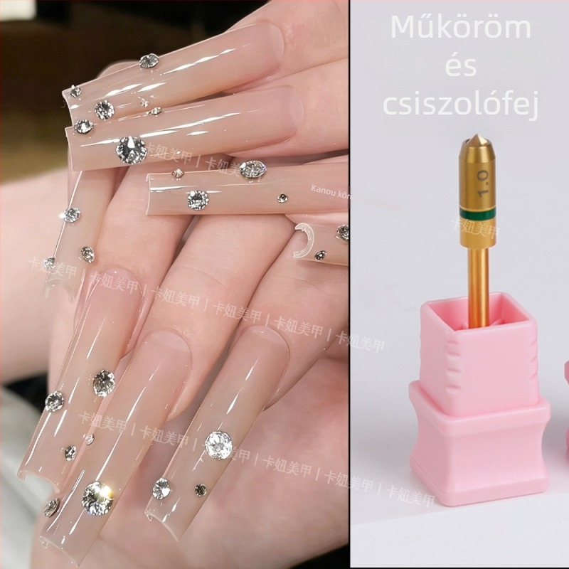 Manikűr eszköz gyémánt csiszolófejjel – gyors fúrás és lyukasztás, hegyes alj, modell G4DMT21, nettó tartalom 25