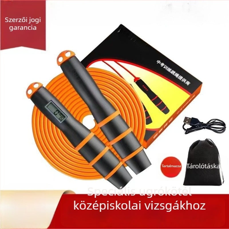 Ugrókötél számlálóval – PVC anyag; általános felhasználás; nem gyerekeknek készült
