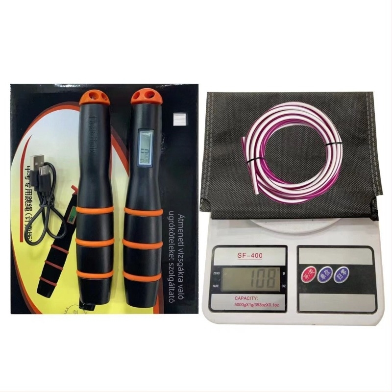 Ugrókötél számlálóval – PVC anyag; általános felhasználás; nem gyerekeknek készült