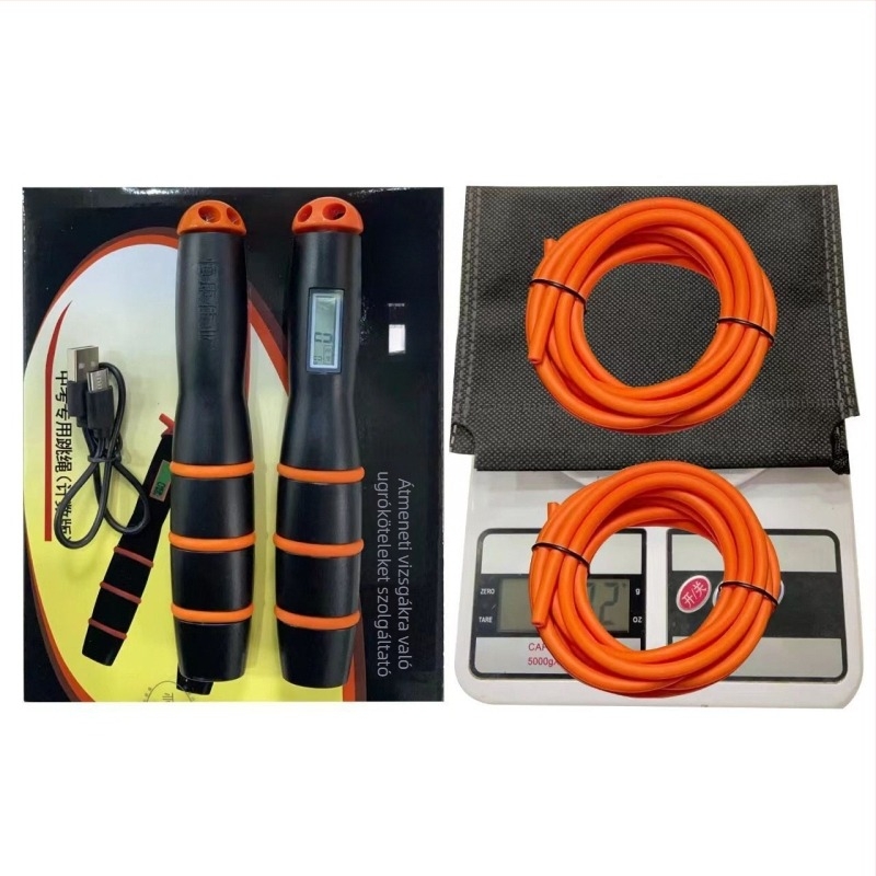 Ugrókötél számlálóval – PVC anyag; általános felhasználás; nem gyerekeknek készült