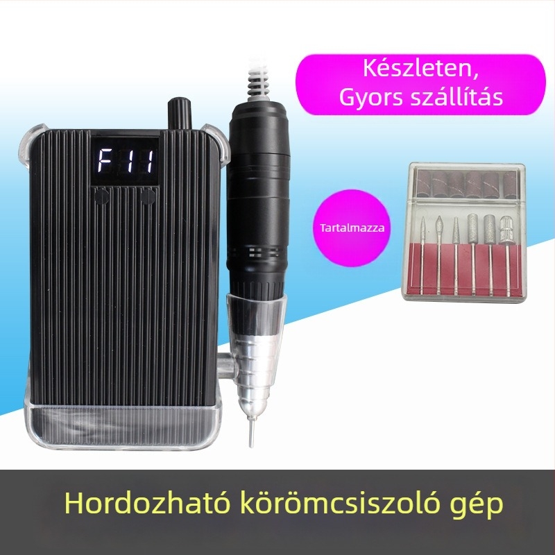 Körömcsiszoló és körömlakk eltávolító | Modell AB-01 | Nettó tömeg 680 g | Hazai márka