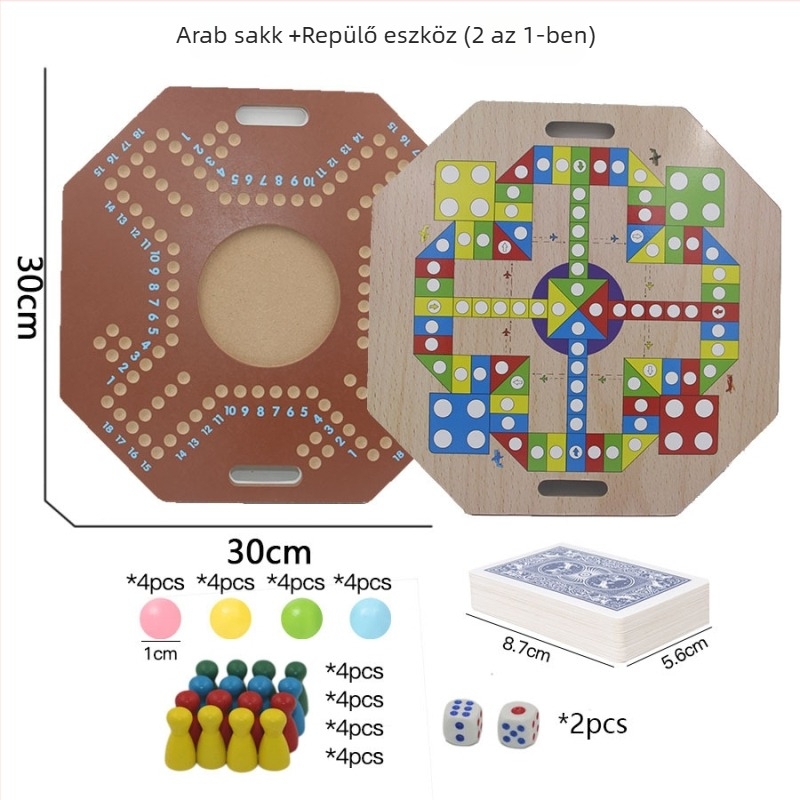 Családi társasjáték több játékos számára, elősegíti az intellektuális fejlődést és a szülő-gyermek interakciót (Anyag: sűrű tábla; Márka: Zhijia; Korhatár: 14+)