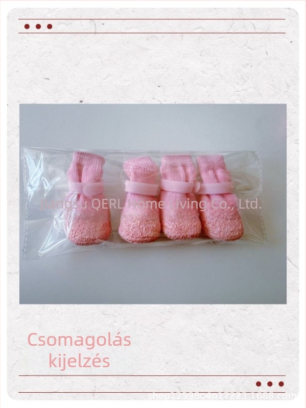 Kutyák külső esőcipője: vízálló, csúszásmentes, kopásálló (polieszter keverék; Jiangsu eredetű; univerzális használat)