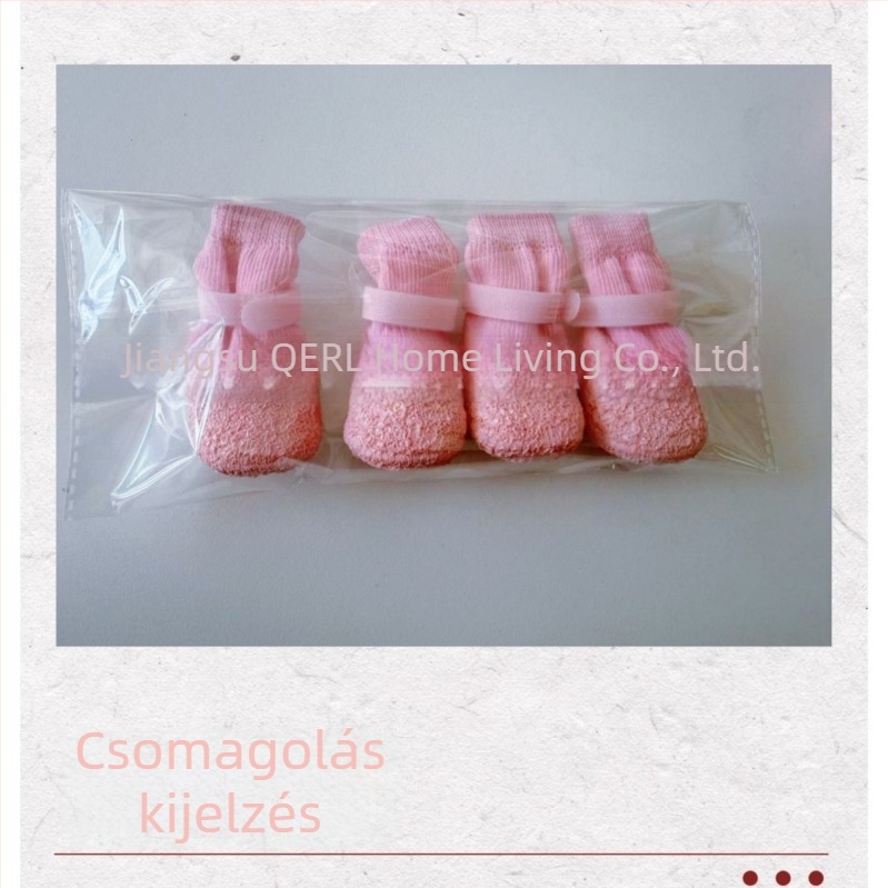 Kutyák külső esőcipője: vízálló, csúszásmentes, kopásálló (polieszter keverék; Jiangsu eredetű; univerzális használat)