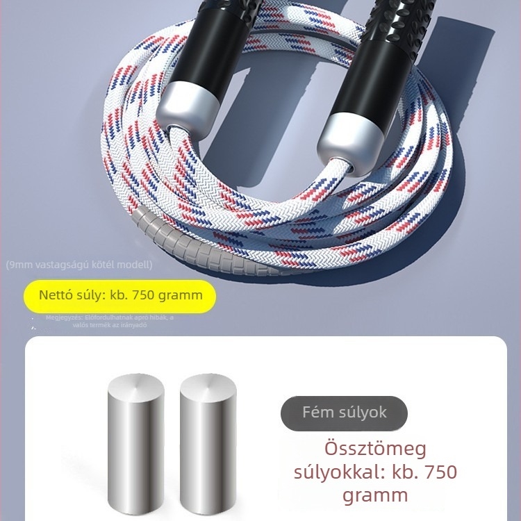 Súlyozott ugrókötél edzéshez – kötél fonott anyagból, professzionális edző kötél felnőtteknek, márka Nothing, termékkód 671432678466