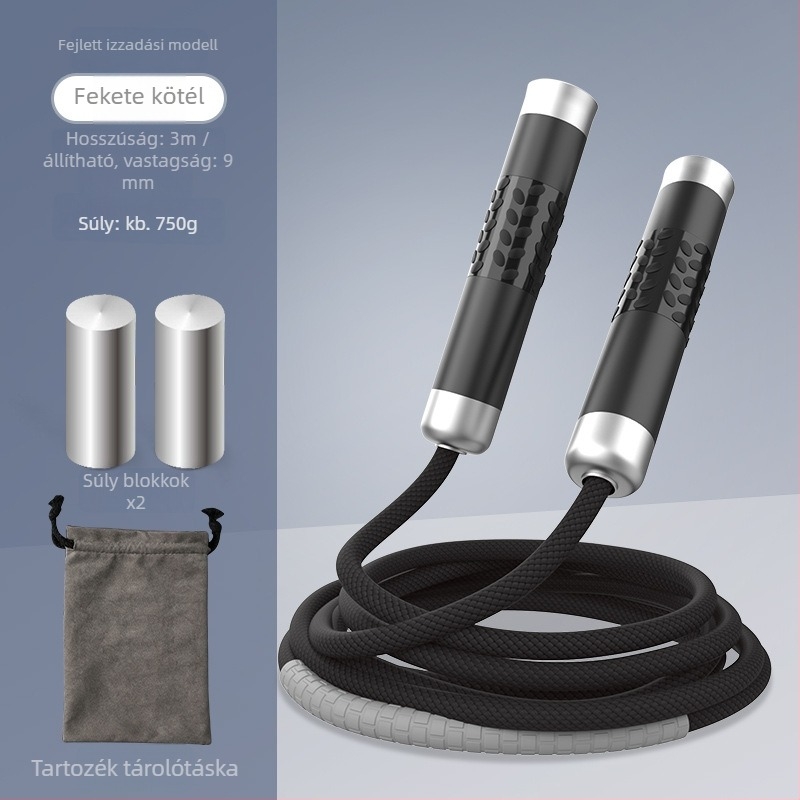 Súlyozott ugrókötél edzéshez – kötél fonott anyagból, professzionális edző kötél felnőtteknek, márka Nothing, termékkód 671432678466