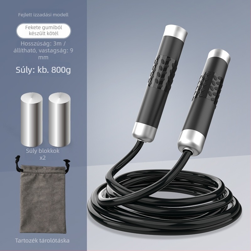 Súlyozott ugrókötél edzéshez – kötél fonott anyagból, professzionális edző kötél felnőtteknek, márka Nothing, termékkód 671432678466
