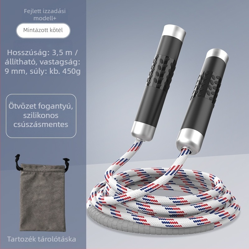 Súlyozott ugrókötél edzéshez – kötél fonott anyagból, professzionális edző kötél felnőtteknek, márka Nothing, termékkód 671432678466