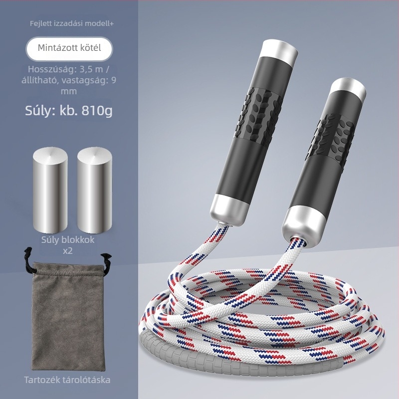 Súlyozott ugrókötél edzéshez – kötél fonott anyagból, professzionális edző kötél felnőtteknek, márka Nothing, termékkód 671432678466