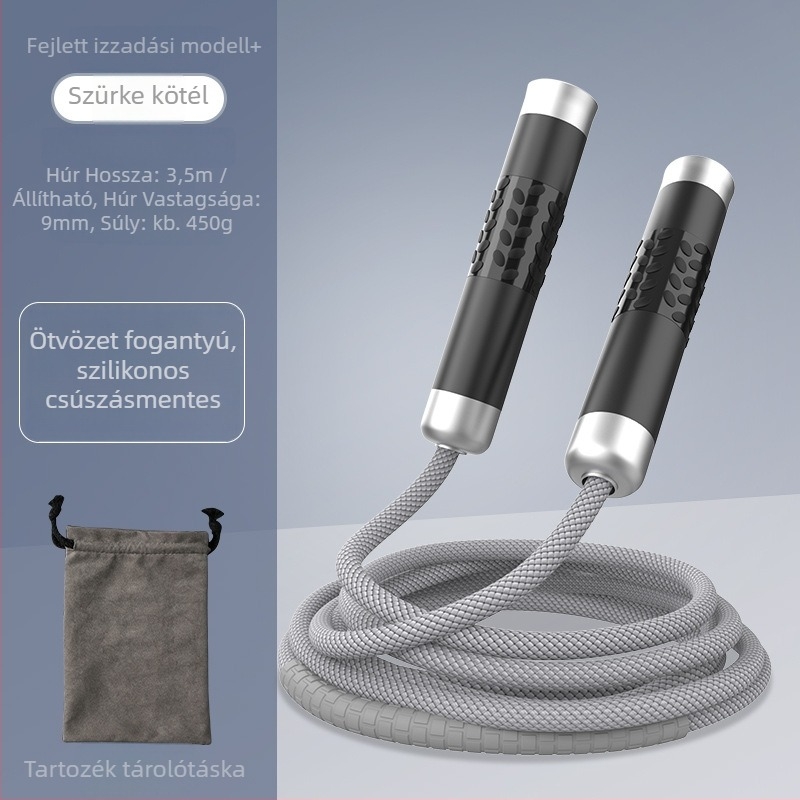 Súlyozott ugrókötél edzéshez – kötél fonott anyagból, professzionális edző kötél felnőtteknek, márka Nothing, termékkód 671432678466