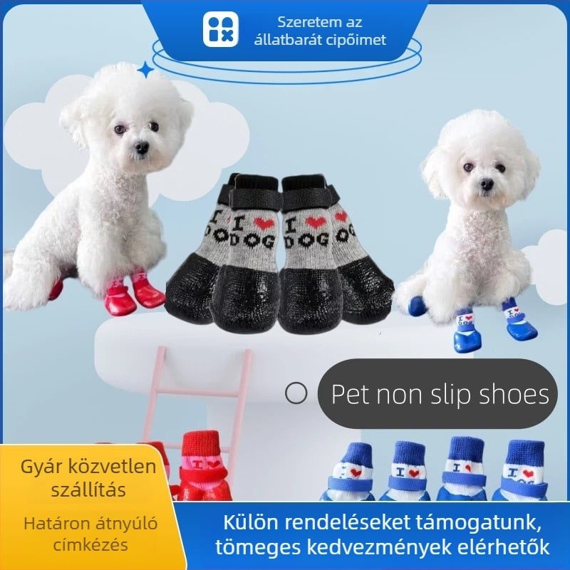 Kutyacipő — Poliészter, Csúszásmentes, Kopásálló, Hőmegtartás