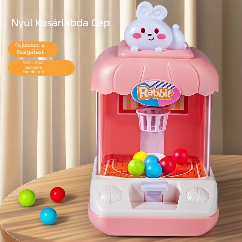 Gyerekeknek asztali kosárlabda játék – oktató jellegű, szülő-gyermek interakció, műanyag kivitel, fejleszti a kéz-szem koordinációt