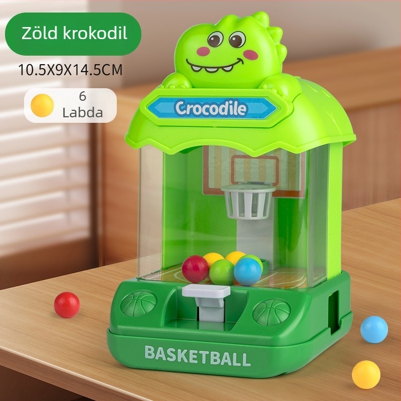 Gyerekeknek asztali kosárlabda játék – oktató jellegű, szülő-gyermek interakció, műanyag kivitel, fejleszti a kéz-szem koordinációt