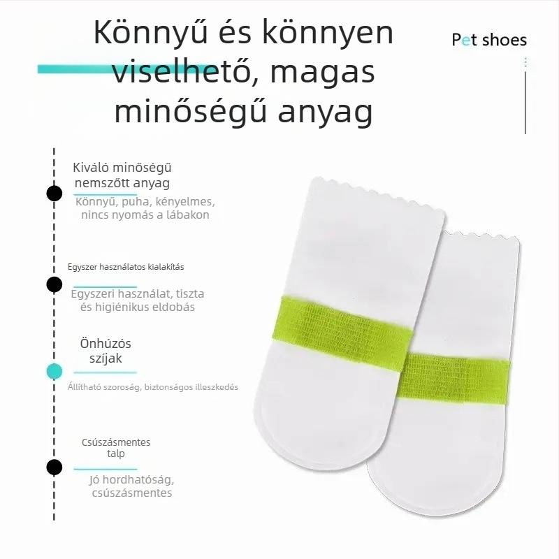 Egyszer használatos kisállat cipővédők – nem szőtt anyag, Friendly márka, univerzális felhasználás