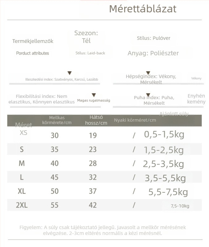 Őszi–téli plüss meleg mellény kis- és közepes méretű macskáknak és kutyáknak, zsebbel és pórázzal – Teddy/Bichon stílusú pulóver; Anyag: poliészter rost; Univerzális illeszkedés; Megőrzi a meleget; Mindennapi stílus