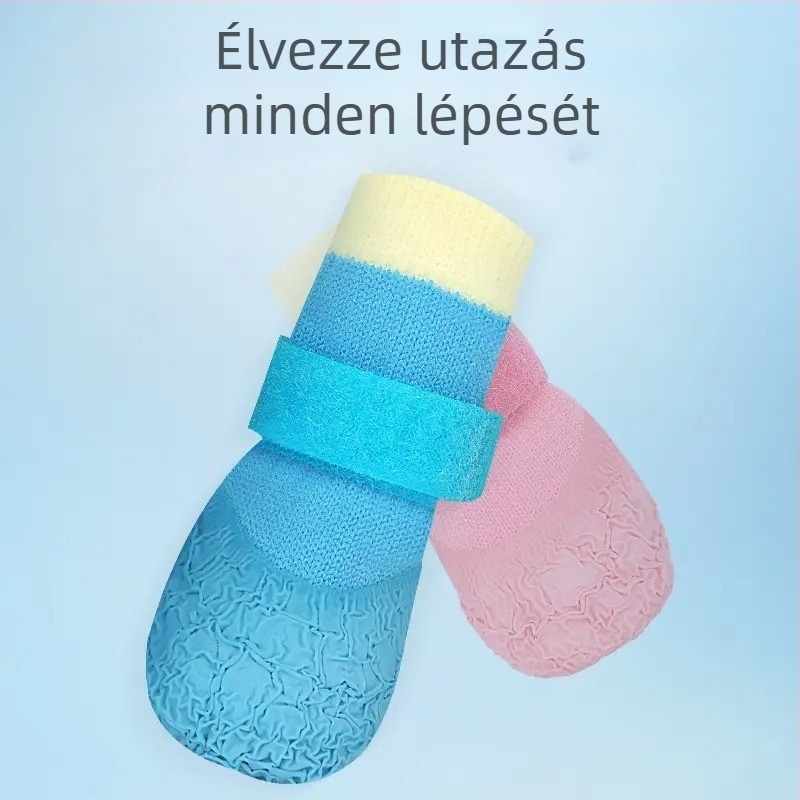 Kutyacipők, légáteresztő poliészter sneaker, kopásálló, kényelmes stílus