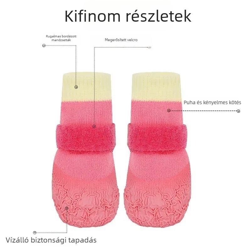 Kutyacipők, légáteresztő poliészter sneaker, kopásálló, kényelmes stílus