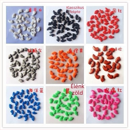 Macskáknak szánt körömvédő sapkák, karcolás elleni, gumiból