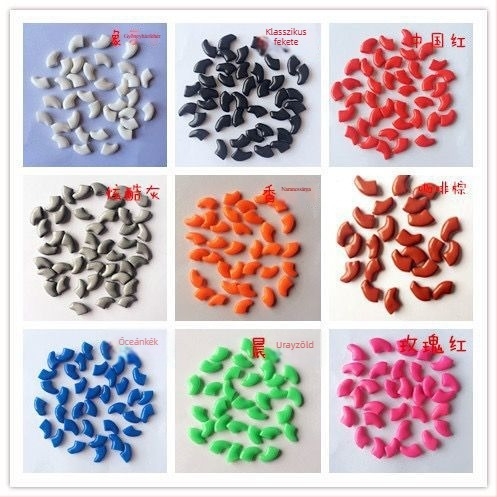 Macskáknak szánt körömvédő sapkák, karcolás elleni, gumiból