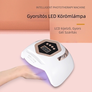 Intelligens LED manikűr lámpa SUN H11 PLUS, 268W nagy teljesítményű fototerápiás lámpa és szárító